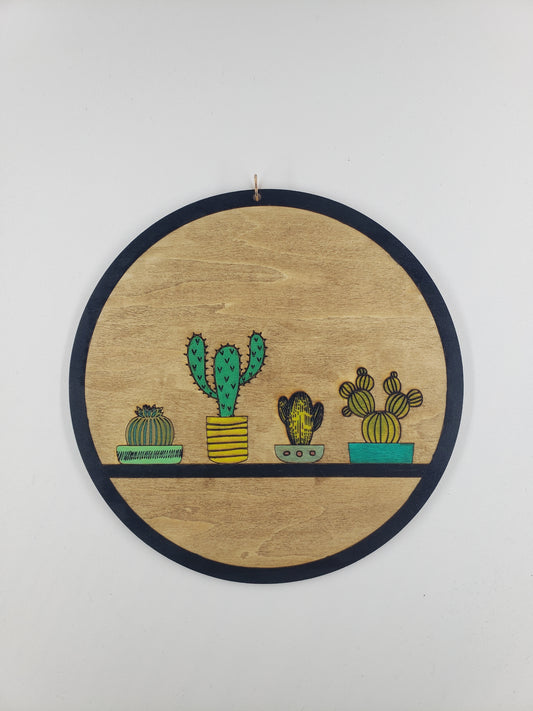 suspension végétale cactus
